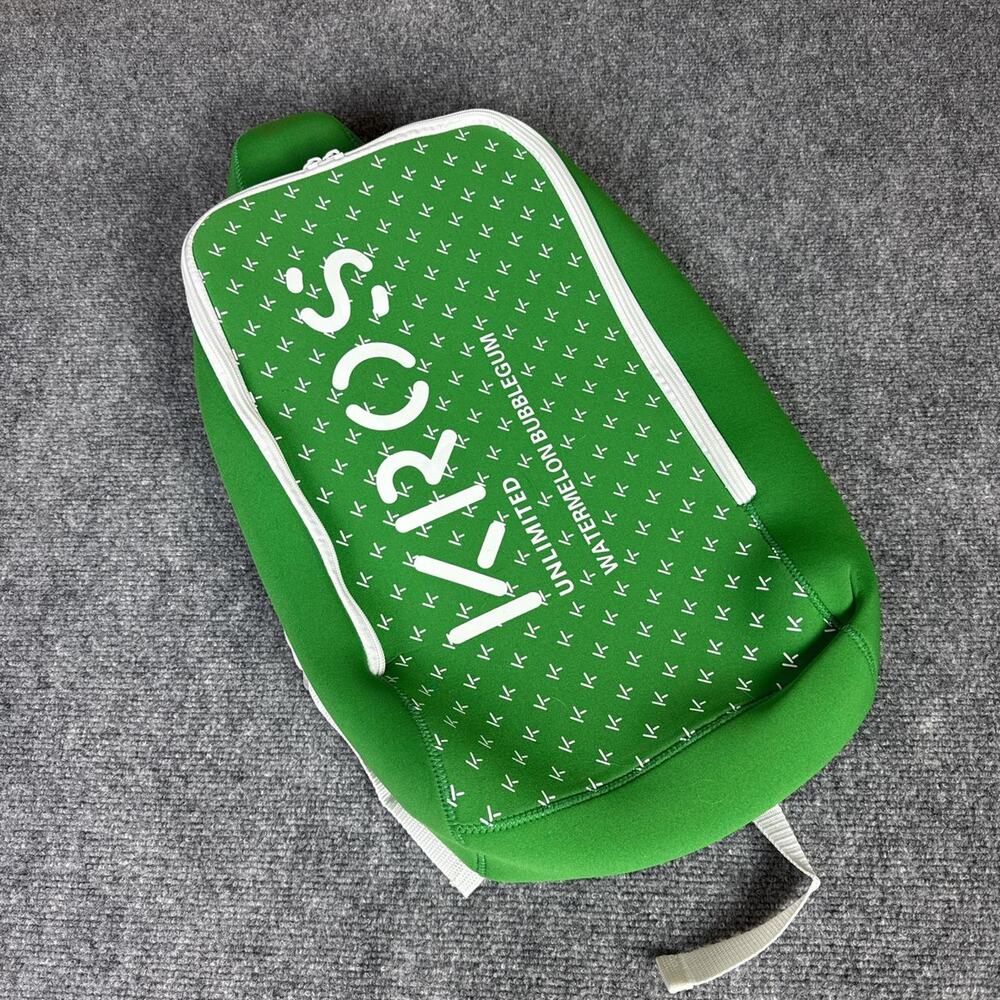 Green and white kros backpack
